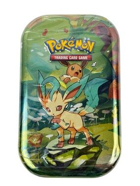 New Pokémon TCG Prismatic Evolutions Leafeon Mini Tin Leafeon Sealed Surprise